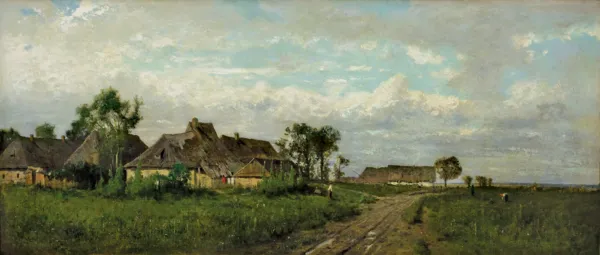 Władysław Aleksander Malecki, KRAJOBRAZ SPOD KRAKOWA, 1873