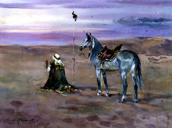 Jerzy Kossak, Modlitwa na pustyni, 1937