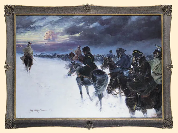 Jerzy Kossak, ODWRÓT WIELKIEJ ARMII SPOD MOSKWY, 1923