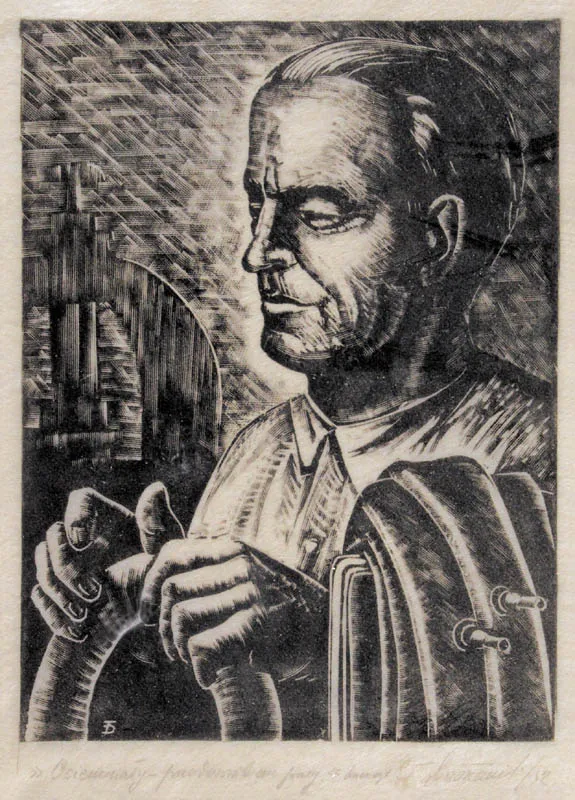 Dworzanik, Ociemniały -  przodownikiem pracy, 1952