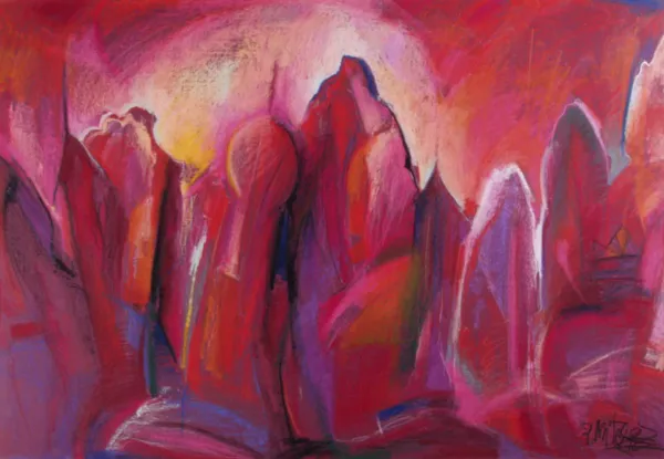 Ryszard Miłek, Kompozycja w czerwieniach, 1997