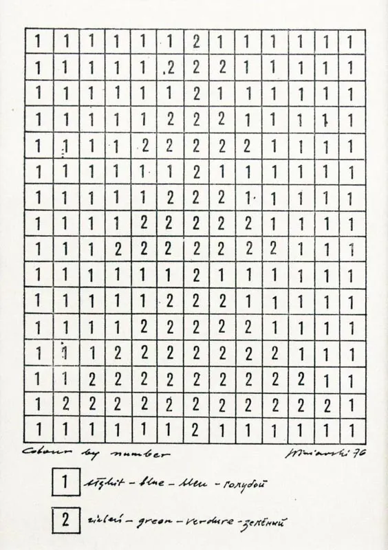 Ryszard Winiarski, Colour by number, 1976