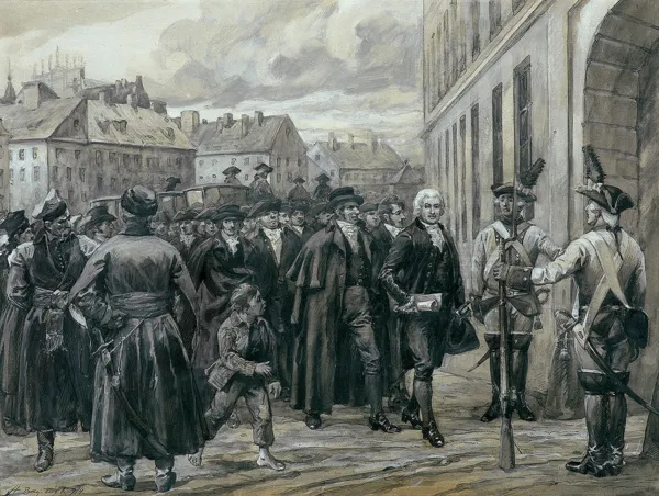 Stanisław Bagieński, JAN DEKERT NA CZELE CZARNEJ PROCESJI, 1914