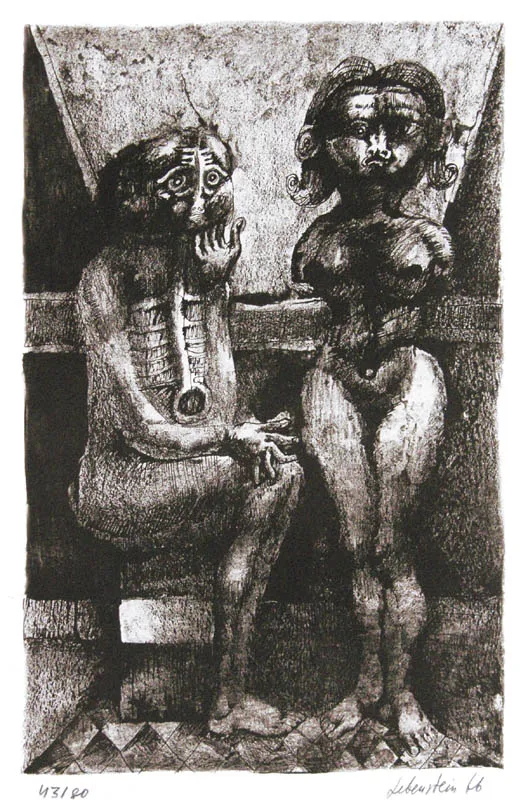 Jan Lebenstein, Mythe en commun (Kompozycja), 1966