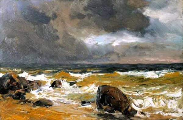 Michał Gorstkin Wywiórski, Brzeg morski, ok. 1900