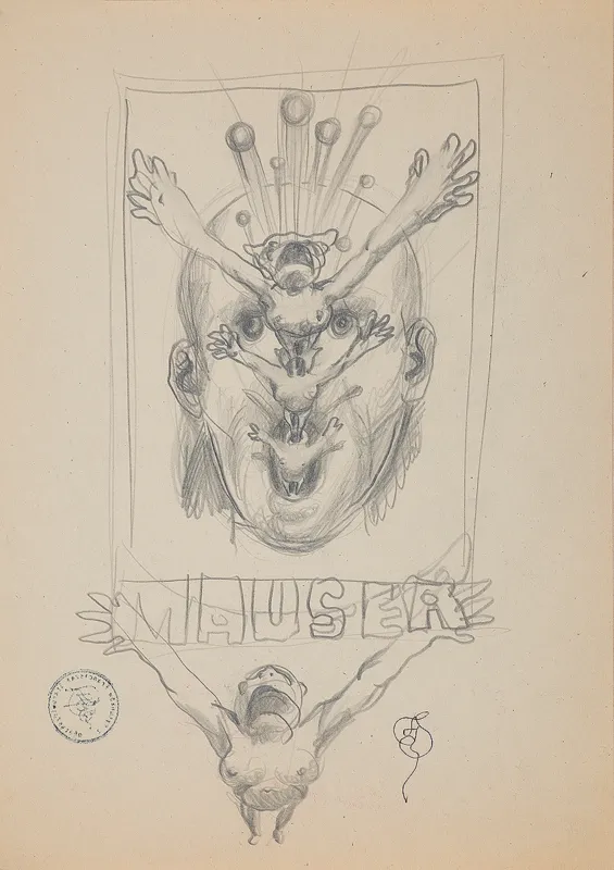 Franciszek Starowieyski, MAUSER - SZKIC DO PLAKATU