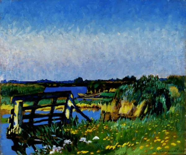 Stanisław Czajkowski, Staw - Pejzaż z Holandii, 1916