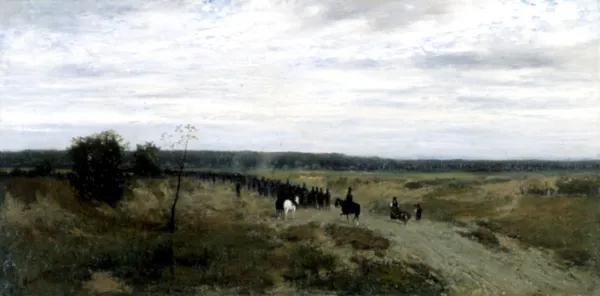 Władysław Aleksander Malecki, Przemarsz wojska, 1871