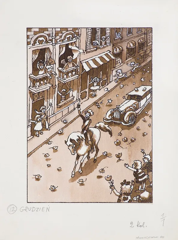 Waldemar  Andrzejewski, ILUSTRACJA DO KRÓLA MACIUSIA I, 1986