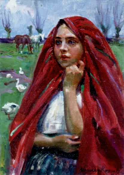 Wojciech Kossak, Gęsiarka, 1932