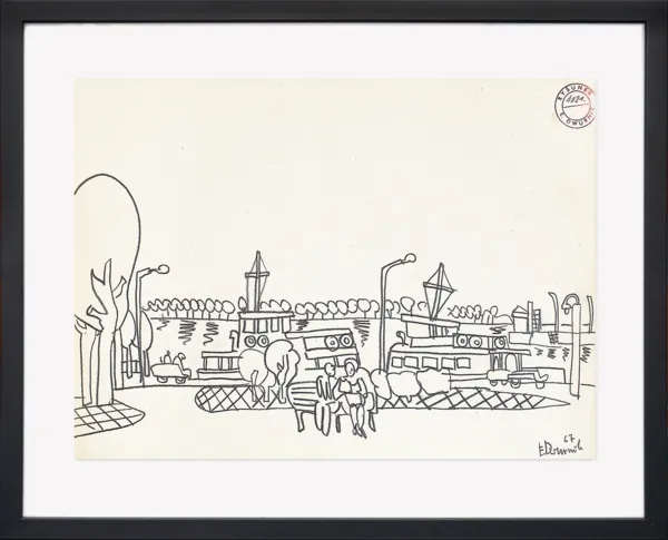 Edward Dwurnik, BEZ TYTUŁU, Z CYKLU ŚWINOUJŚCIE, 1967 