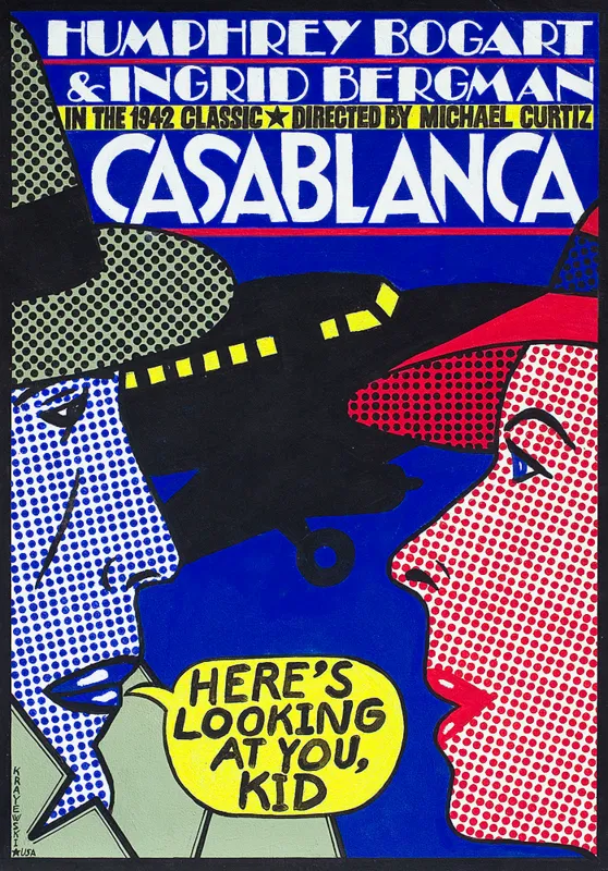 Andrzej Krajewski, PLAKAT DO FILMU CASABLANCA, REŻ. MARTIN CURTIZ