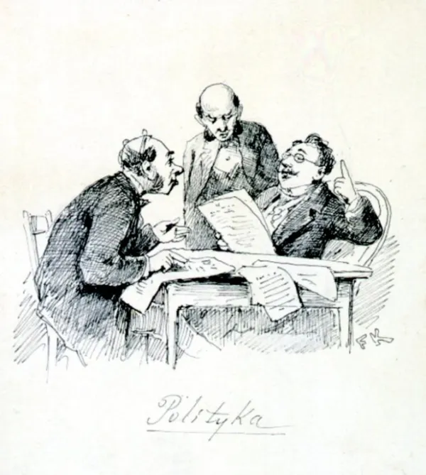 Franciszek Kostrzewski, Polityka, ok. 1905