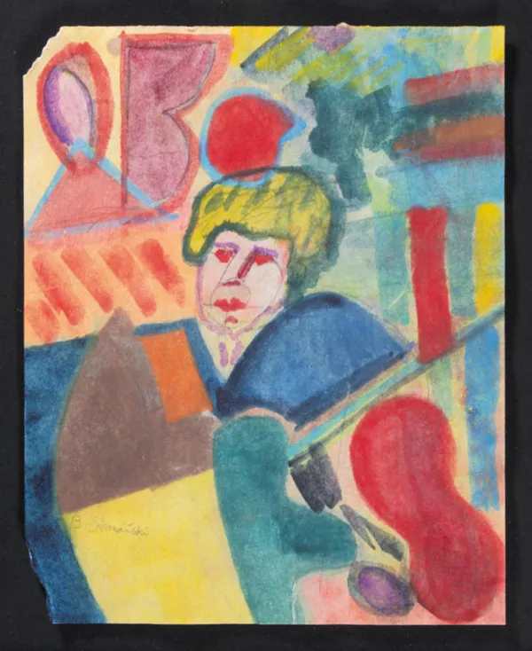 Bolesław Stawiński, Szkic do portretu kobiecego, przed 1949