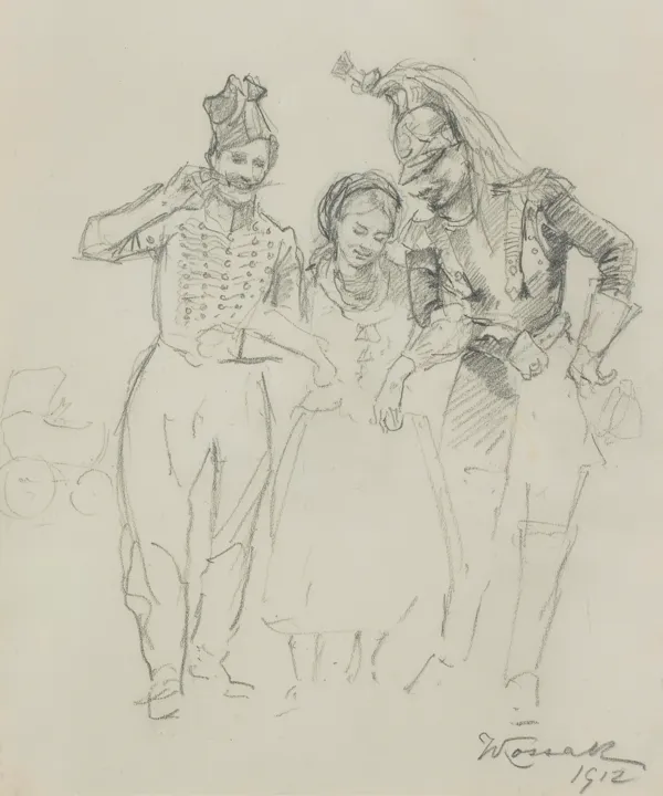 Wojciech Kossak, UPROWADZONA, 1912