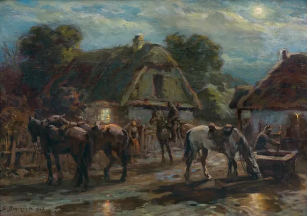 Stanisław Bagieński, UŁANI NA POPASIE, 1947