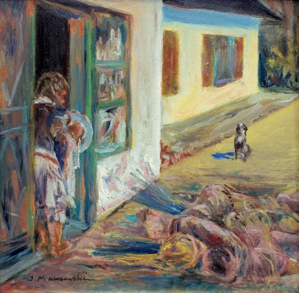 Jacek Malczewski, PODWÓRKO. PRZED DWOREM