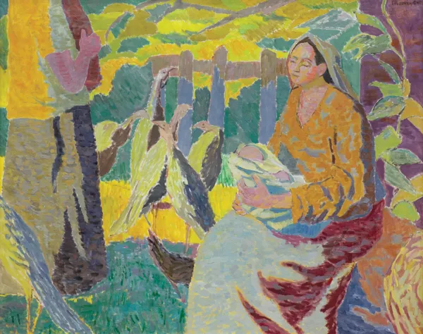 Adam Marczyński, KOBIETY W OGRODZIE, ok. 1954-55