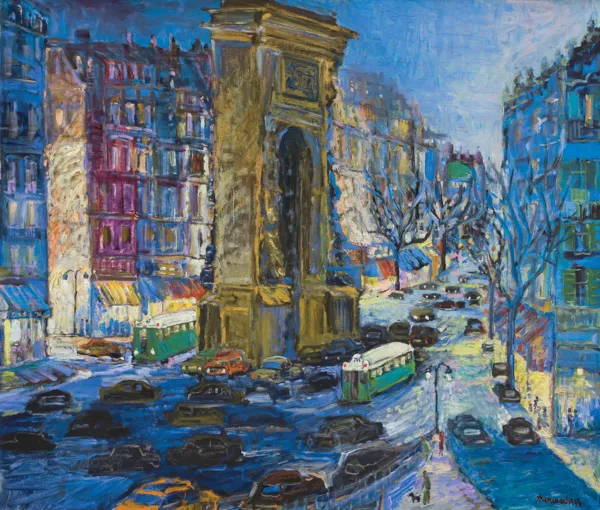 Jan Szancenbach, PEJZAŻ Z PARYŻA, PORTE SAINT-DENIS, 1988