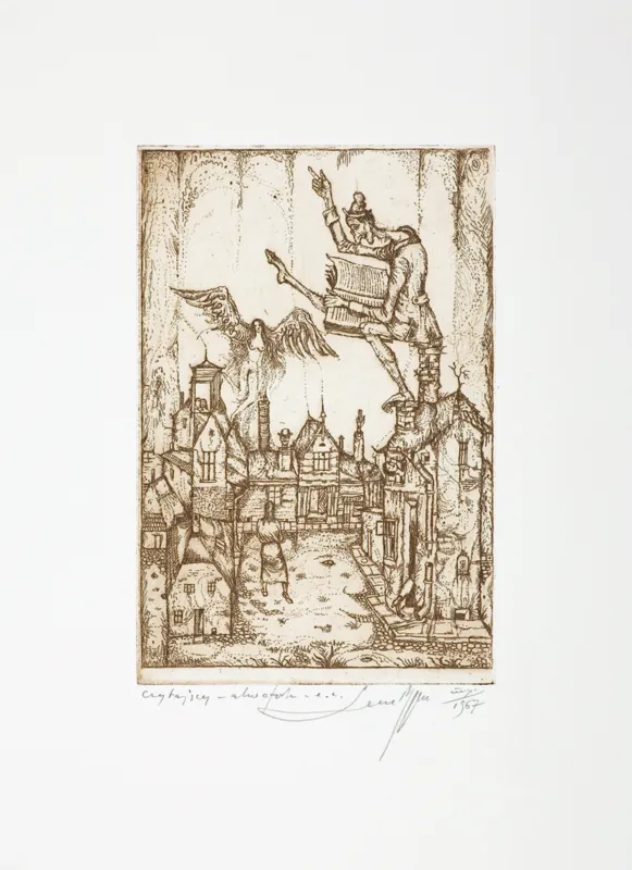 Leszek Rózga, CZYTAJĄCY, 1967