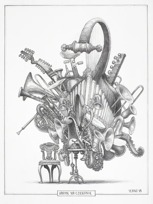 Jacek Yerka, GRANIE NA CZEKANIE, 2018