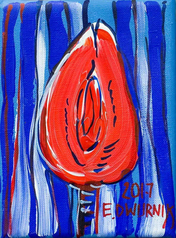 Edward Dwurnik, TULIPAN CZERWONY, 2017