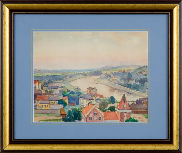 Antoni Wippel, Miasto nad rzeką, 1920