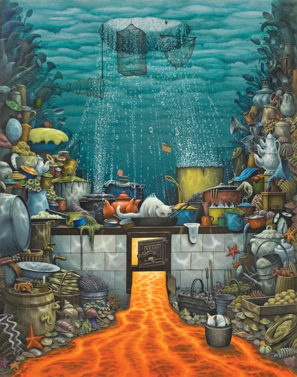 Jacek Yerka, KUCHNIA OCEANICZNA, 1998