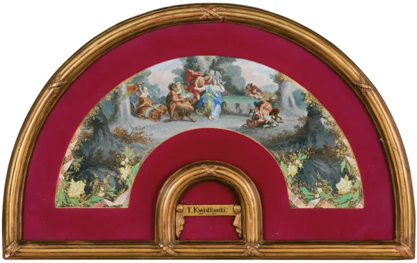 Teofil Kwiatkowski, WACHLARZ ZE SCENAMI MITOLOGICZNYMI, ok. 1870