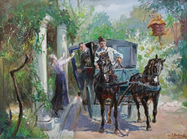 Stanisław Kaczor Batowski, PRZYJAZD OCZEKIWANEGO GOŚCIA, 1934