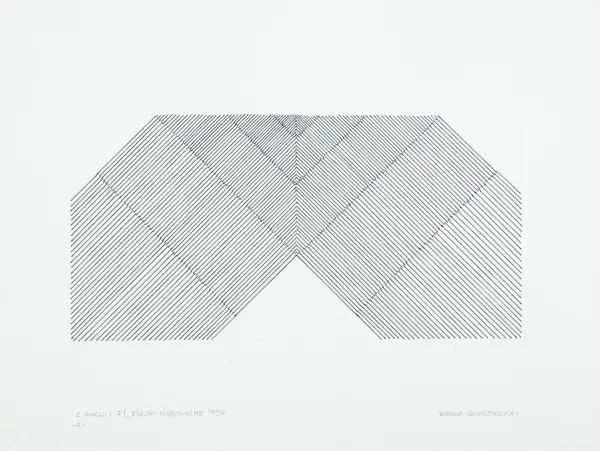 Wanda Gołkowska-Chwałczyk, RYSUNEK 4, Z CYKLU FI, FIGURY NIEPOWAŻNE, 1998