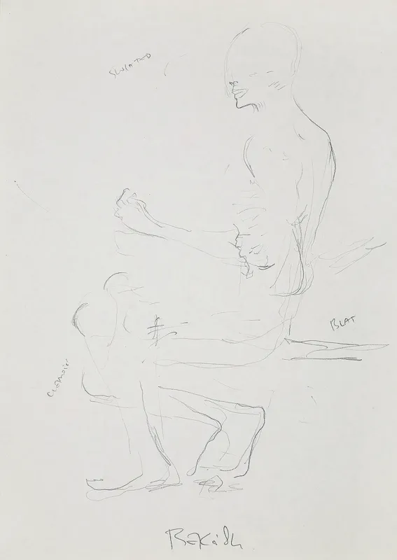 Zdzisław Beksiński, BEZ TYTUŁU (SZKIC DO OBRAZU)