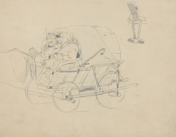 Józef Brandt, Rysunek dwustronny