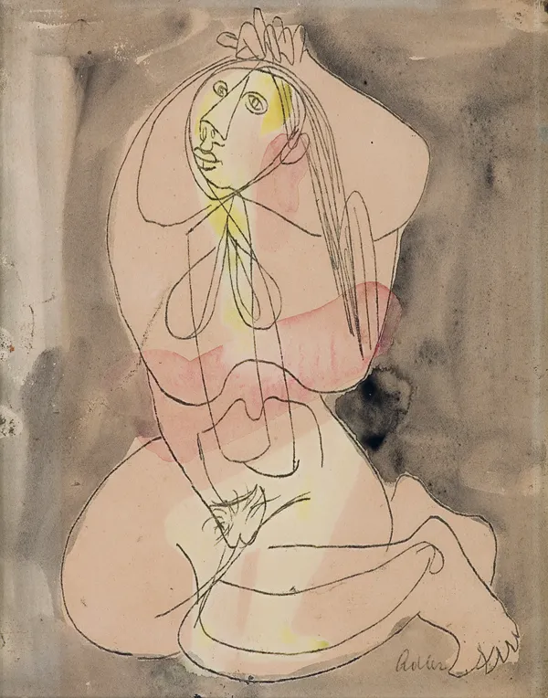 Jankiel  Adler, AKT MŁODEJ KOBIETY, OK. 1945