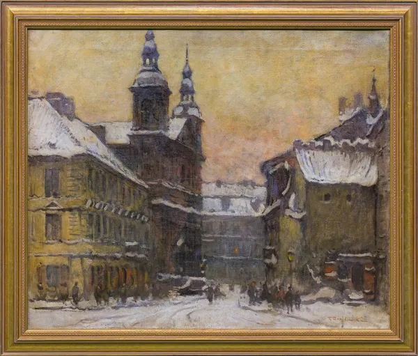 Tadeusz Cieślewski, Widok na ulicę Freta z kościołem Paulinów