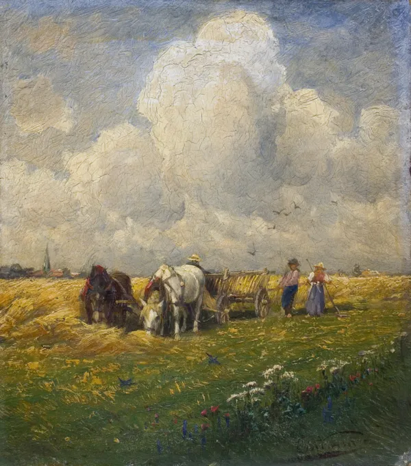 Conrad Wimmer, W polu przy żniwach