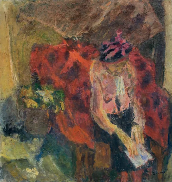 Eugeniusz Eibisch, KOBIETA W FOTELU, połowa lat 60. XX w.