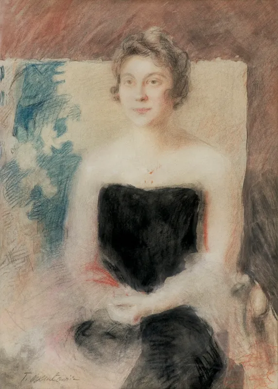 Teodor Axentowicz, PORTRET DAMY, po 1920