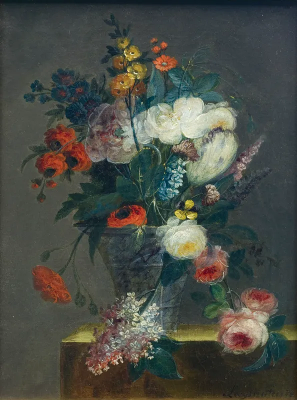 Charles Balthasar Larpenteur, PARA OBRAZÓW - BUKIET KWIATÓW, 1820