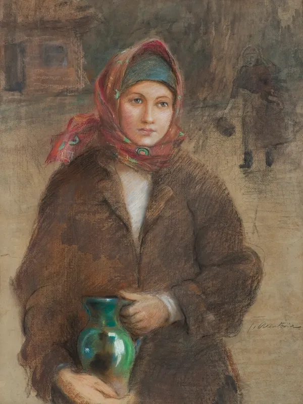 Teodor Axentowicz, HUCUŁKA Z DZBANEM