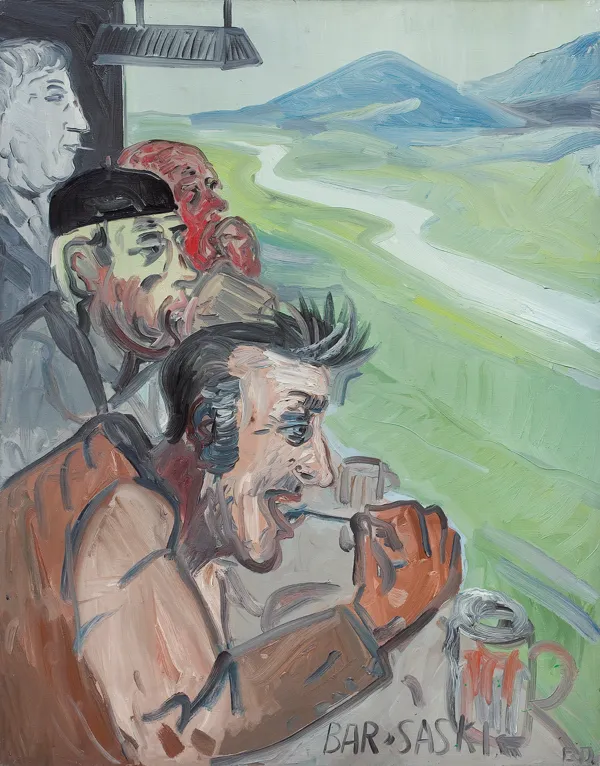 Edward Dwurnik, BAR SASKI, 1990