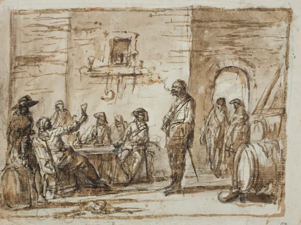 Jan Piotr Norblin de La Gourdaine, ŻOŁNIERZE W OBERŻY