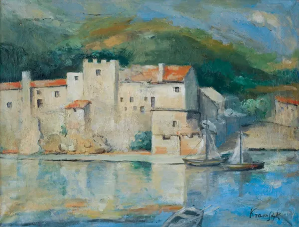 Roman Kramsztyk, PEJZAŻ Z COLLIOURE, ok. 1925