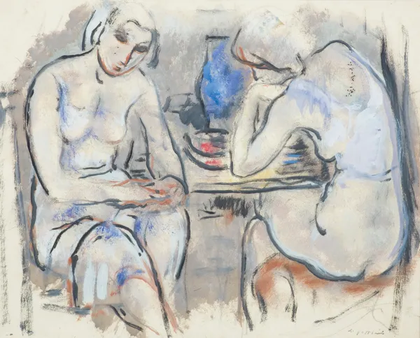 Leopold Gottlieb, MODELKI PRZY STOLE