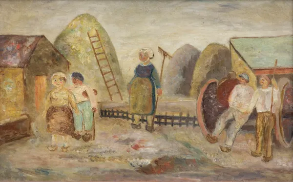 Tadeusz Makowski, SCENA Z FERMY, 1924