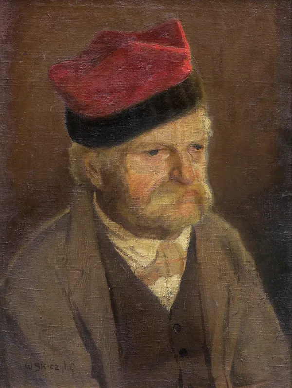 Władysław Skoczylas, PORTRET WETERANA, ok. 1905-1910