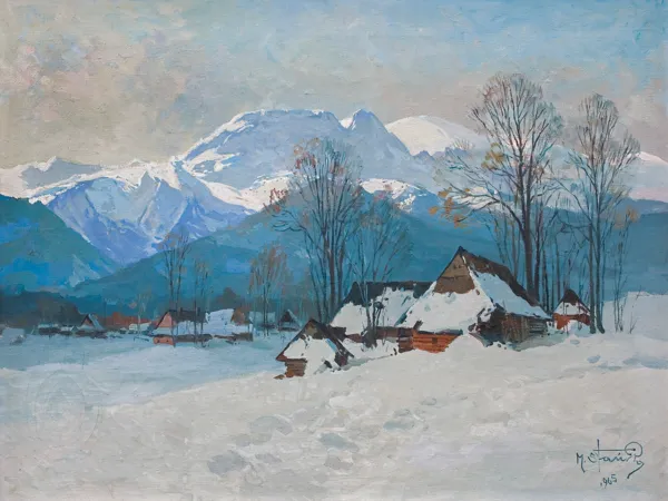 Michał  Stańko, TATRY. WIDOK NA GIEWONT, 1965