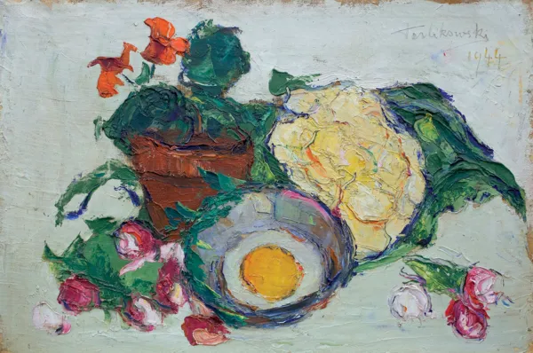 Włodzimierz Terlikowski, MARTWA NATURA Z SADZONYM JAJKIEM, 1944