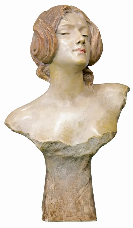 Autor nierozpoznany, POPIERSIE MŁODEJ KOBIETY, ok. 1900