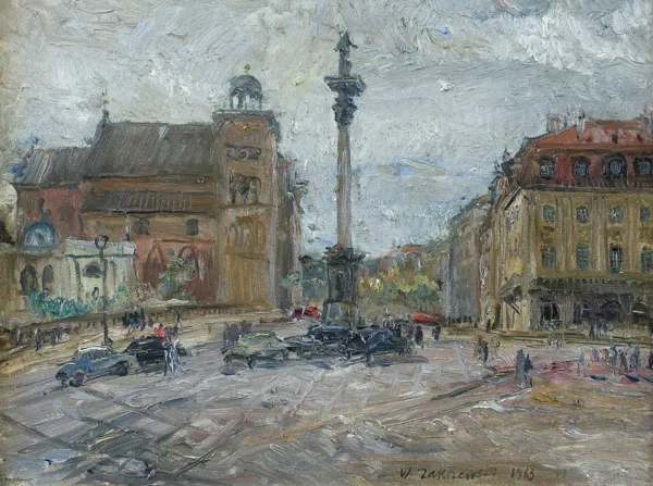 Włodzimierz Zakrzewski, WARSZAWA. WIDOK NA KOŚCIÓŁ ŚW. ANNY, 1963